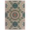Homeroots 9 x 12 ft. Gray & Blue Floral Indoor & Outdoor Area Rug 388352 - alternate 1